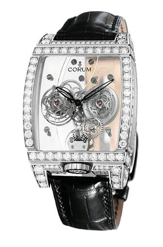 Review Copy Corum Golden Bridge Golden Tourbillon Panoramique Diamants Watch 382.851.69/0F01 0000